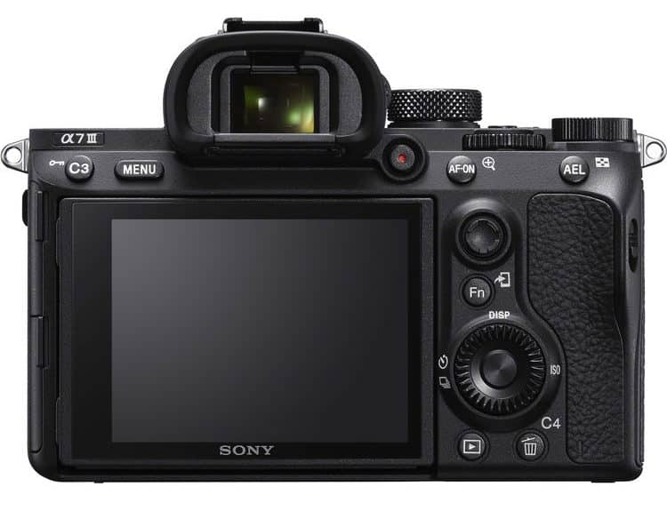 Sony a7III back